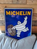 Plaque en émail BIBENDUM MICHELIN., Comme neuf, Enlèvement ou Envoi