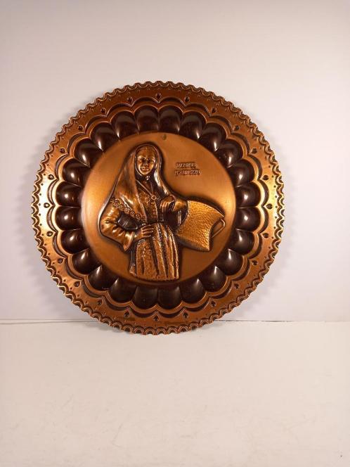 Assiette décorative en cuivre - Ricordo D'Abruzzo, Antiquités & Art, Antiquités | Bronze & Cuivre, Cuivre, Enlèvement ou Envoi