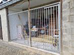 Gegalvaniseerd hek voor bijv afsluiting hondenren, Tuin en Terras, Ophalen, Gebruikt, Met poort