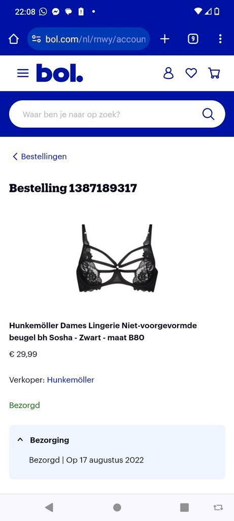 Nieuwe Hunkemöller bh, Vêtements | Femmes, Sous-vêtements & Lingerie, Soutien-gorge, Noir, Enlèvement