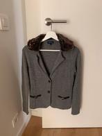 Warme trui met pelsen nepkraag, Kleding | Dames, Terre Bleue, Zo goed als nieuw, Jasje, Grijs
