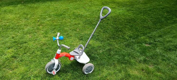 driewieler met duwstang, Fietsen en Brommers, Fietsen | Driewielers, Zo goed als nieuw, Duwstang, Ophalen