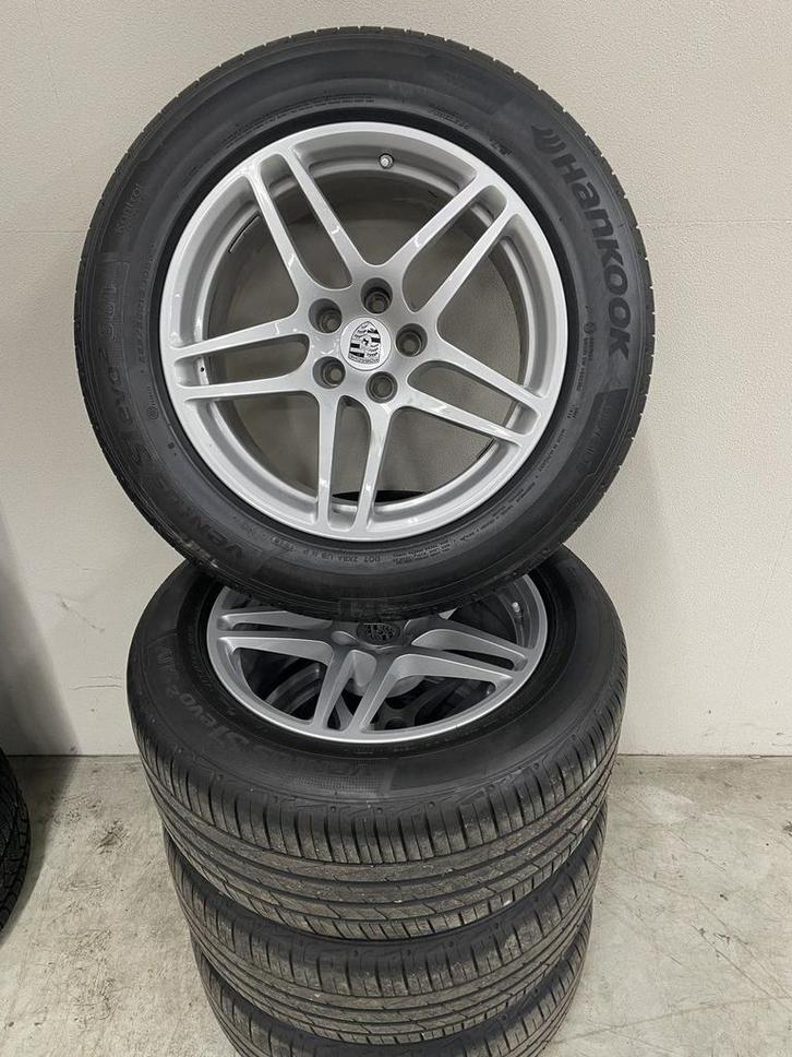 Zomeset breedset Porsche Macan Hankook Ventus 255/55 R18, Auto-onderdelen, Banden en Velgen, Banden en Velgen, Zomerbanden, 18 inch