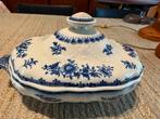 Soupière ancienne Minton bleu Lincoln, fin du XIXe siècle, Antiek en Kunst, Ophalen