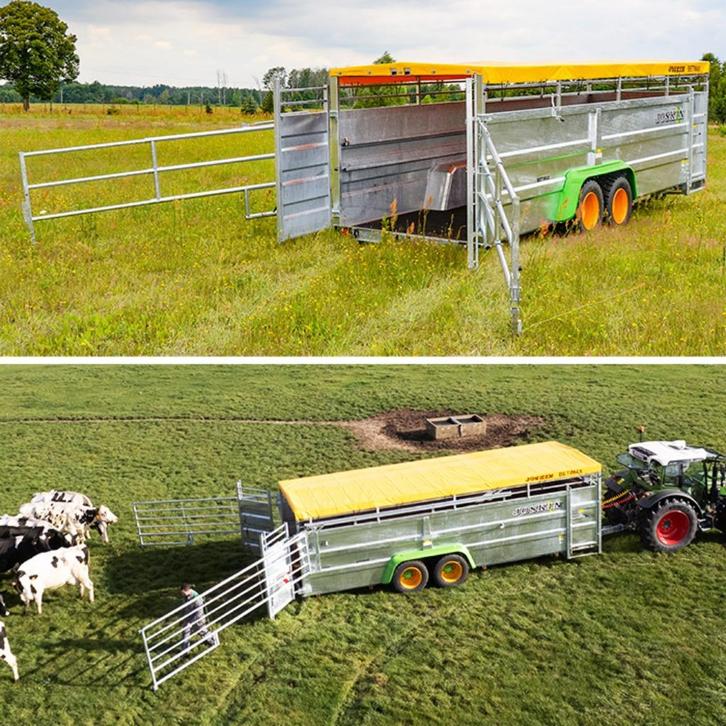 Zoek een veewagen die hydraulisch kan zakken, Zakelijke goederen, Landbouw | Aardappelen, Groenten, Fruit en Vlees, Ophalen