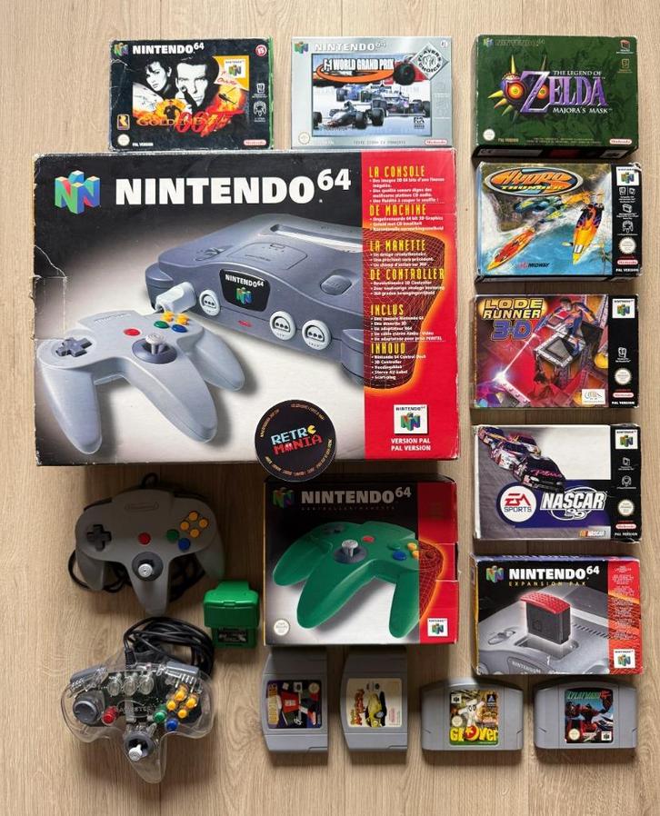 Nintendo 64-console + games, Games en Spelcomputers, Games | Nintendo 64, Zo goed als nieuw, Ophalen of Verzenden