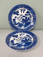 2X antiek Bord 1940 Blue Willow Japan Japans japanese borden, Ophalen of Verzenden