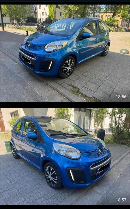 Auto, Auto's, Citroën, Particulier, C1, Benzine, Overige carrosserie, 5 deurs, Handgeschakeld, Blauw, Zwart, Overige bekleding