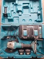 Makita DGA900PT2 36V (2x 18V) Li-Ion accu Haakse slijper set, Doe-het-zelf en Bouw, Gereedschap | Slijpmachines, Ophalen, Gebruikt