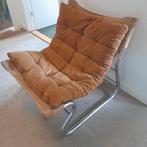 2 identieke vintage zetels., Huis en Inrichting, Zetels | Zetels, Ophalen, Gebruikt, Eenpersoons, Metaal