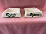 2 asbakken Carlsberg, in Opalex, Ophalen of Verzenden, Zo goed als nieuw, Asbak