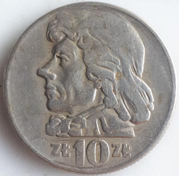 POLEN : 10 ZLOTY S 1960 KM 50 Groot hoofd beschikbaar voor biedingen