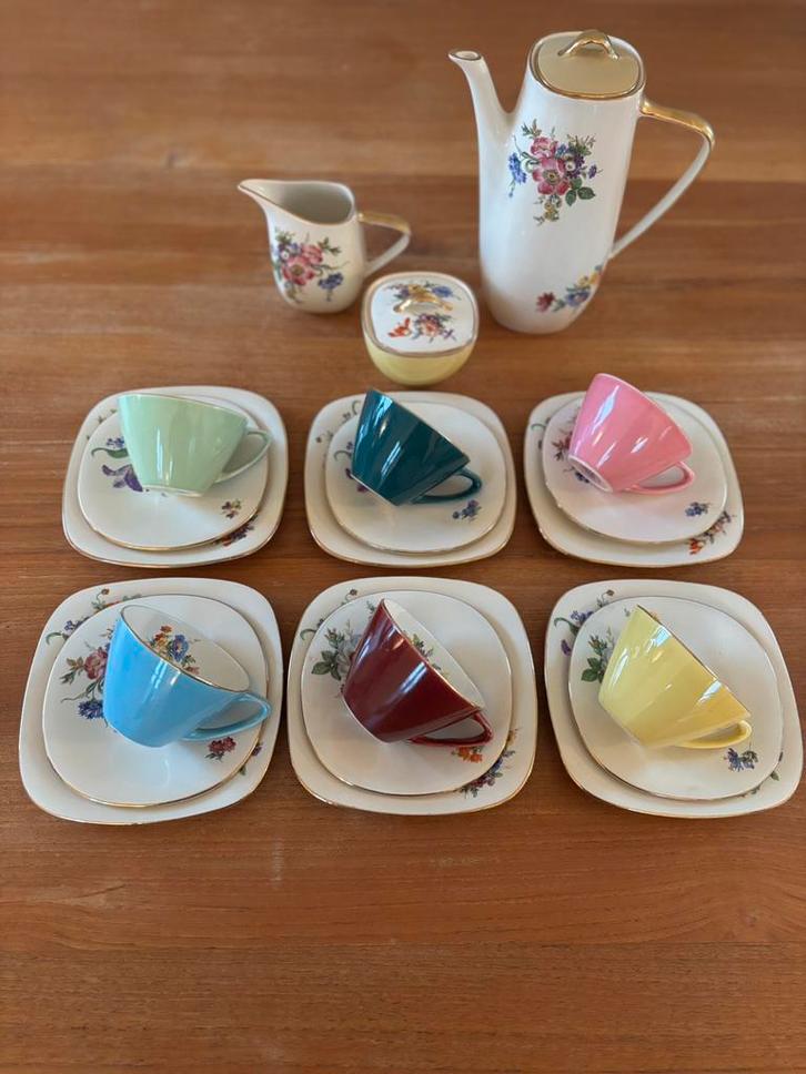 Boch koffieservies, Antiek en Kunst, Antiek | Servies compleet, Ophalen of Verzenden