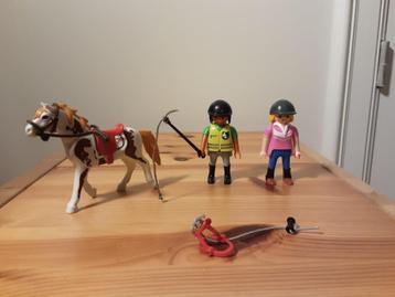 PLaymobil paardeninstructeur en ruiter - compleet beschikbaar voor biedingen
