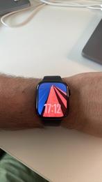 Apple Watch Series 10 46mm Zwart Sportband M/L, Handtassen en Accessoires, Smartwatches, Ophalen, GPS, Gebruikt, Zwart