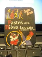 Fastes de la Biere Louvain 1983, Ophalen of Verzenden, Zo goed als nieuw, Viltje(s), Stella Artois