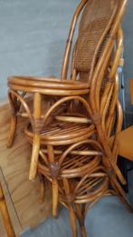 Bamboe stoelen, Zo goed als nieuw, Hout, Ophalen
