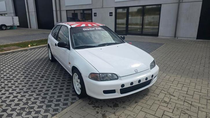 Honda civic rallye b16 asaf course de cote rallye, Auto's, Honda, Particulier, Civic, Benzine, Handgeschakeld, Wit, Voorwielaandrijving