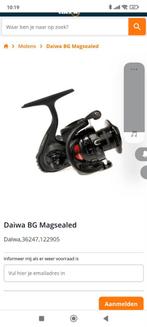 2 nieuwe Daiwa BG 4500 magsealed molens.
Nieuw in doos !!!!, Ophalen of Verzenden, Zo goed als nieuw
