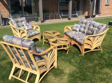 Natuurlijke Rotan Lounge Set  beschikbaar voor biedingen
