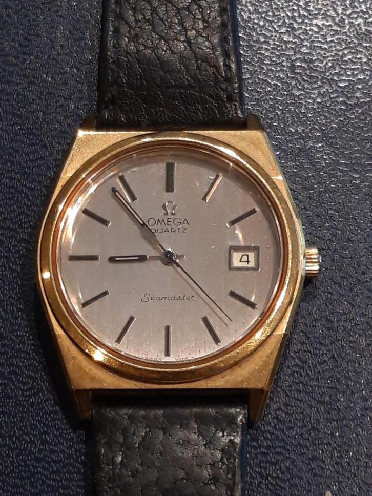 Omega, Seamaster, Bijoux, Sacs & Beauté, Montres | Anciennes | Antiquités, Omega, Or, Doré, Enlèvement ou Envoi