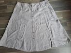 Linnen rok met zakken, 48, Kleding | Dames, Rokken, Ophalen of Verzenden, Zo goed als nieuw, Maat 46/48 (XL) of groter, Grijs