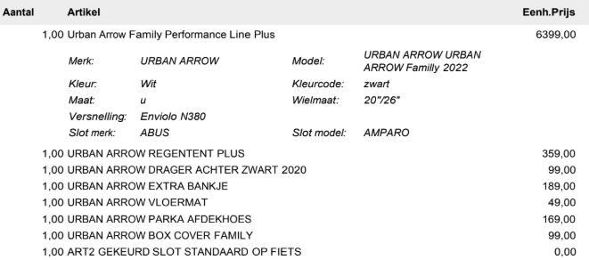 Vélo cargo électrique Urban Arrow, Vélos & Vélomoteurs, Vélos | Vélos avec bac, Comme neuf, Autres marques, 3 enfants, Électrique