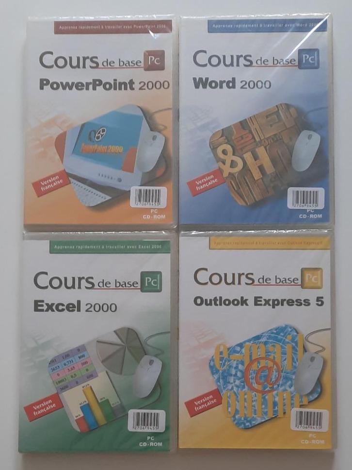 Lot CD-ROM Cours de base PC neuf sous blister, Computers en Software, Educatie- en Cursussoftware, Nieuw, Windows, Ophalen of Verzenden