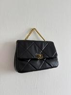 Zwart chanel leer handtas, Handtassen en Accessoires, Tassen | Damestassen, Ophalen of Verzenden, Zo goed als nieuw, Zwart, Handtas