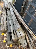 Lot eiken balken, Doe-het-zelf en Bouw, Hout en Planken, Ophalen, Zo goed als nieuw