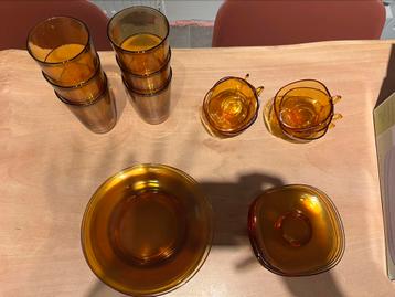 Glas - Dessertservies - Véréco - Vintage - 24-delig beschikbaar voor biedingen