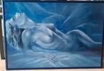 Vrouwelijk schoon. in mooie kader afm. 140cm x 100 cm, Ophalen, Zo goed als nieuw