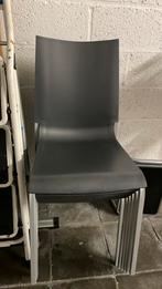 Living  stoelen grijs, Huis en Inrichting, Stoelen, Ophalen, Zo goed als nieuw, Metaal, Vijf, Zes of meer stoelen
