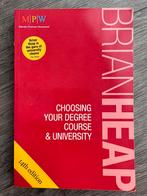 Choosing your degree course & university, Boeken, Studieboeken en Cursussen, Brian Heap, Zo goed als nieuw