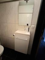 Meuble lavabo de toilette blanc avec miroir, Maison & Meubles, Salle de bain | Meubles de Salle de bain, Enlèvement ou Envoi, Comme neuf