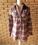 (14) -chemisier femme t.38 bordeaux - casual -, Kleding | Dames, Blouses en Tunieken, Maat 38/40 (M), Ophalen of Verzenden, Zo goed als nieuw