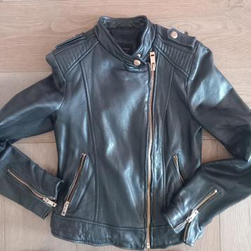 Leder jas, Kleding | Dames, Ophalen of Verzenden, Zo goed als nieuw, Maat 36 (S), Zara