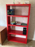 Twee x Rode kast / rek, Huis en Inrichting, Kasten | Boekenkasten, Ophalen, Zo goed als nieuw