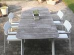 Tuinset 8stoelen + tafel, Jardin & Terrasse, Chaise, Salons de jardin, Aluminium, 8 places