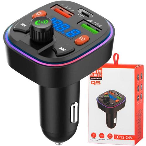 Transmetteur FM Bluetooth pour voiture avec kit mains libres, Auto diversen, Carkits, Verzenden