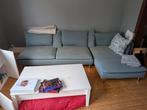 (IKEA) zetel + salontafel, Huis en Inrichting, Zetels | Zetels, Ophalen, 250 tot 300 cm, 125 tot 150 cm, Hoekbank