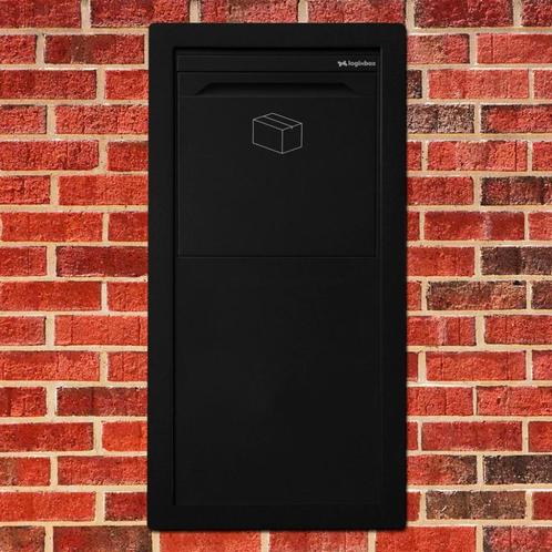 Logixbox - Pakket brievenbus - Frontbox - Inbouw - Achter, Tuin en Terras, Brievenbussen, Nieuw, Staande brievenbus, Staal, Inbouw