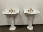2 wastafels op voet, Victoriaanse stijl, Ophalen, Gebruikt, 50 tot 100 cm, Minder dan 100 cm