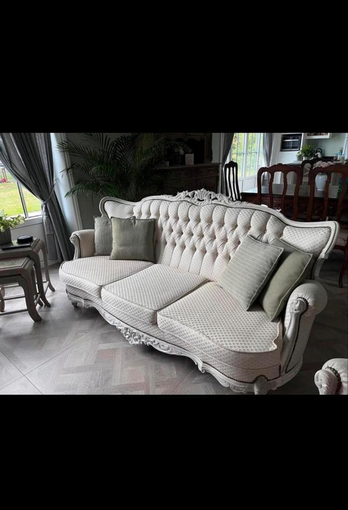 Klassieke salon, Huis en Inrichting, Zetels | Complete zithoeken, Gebruikt, Stof, Ophalen