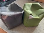 Poef merk cube, Maison & Meubles, Sièges-poires, Enlèvement, Comme neuf, Gris