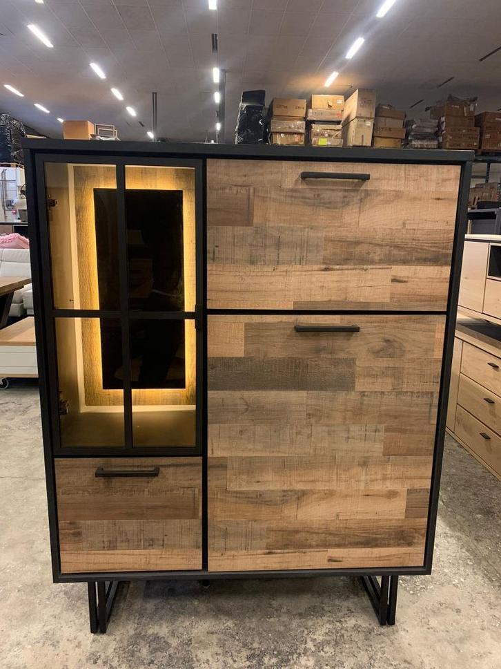 Highboard Henders en Hazel Avalon driftwood nu voor €899,-!, Huis en Inrichting, Kasten | Wandmeubels, Nieuw, 100 tot 150 cm, Minder dan 150 cm