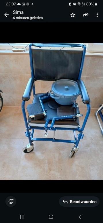 Wc rolstoel, Diversen, Rolstoelen, Ophalen of Verzenden, Zo goed als nieuw
