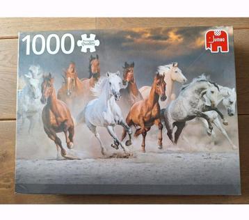 NIEUW in ongeopende verpakking PUZZEL 1000 stukjes paarden beschikbaar voor biedingen