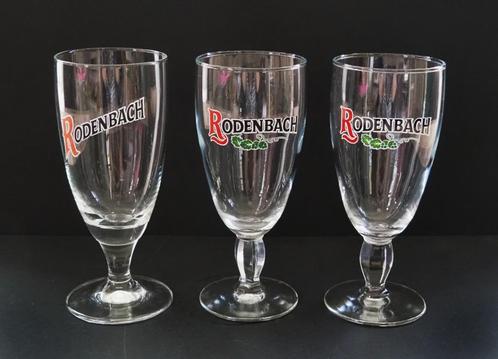 3 Bierglazen voor Rodenbach, Huis en Inrichting, Keuken | Servies, Gebruikt, Glas of Glazen, Glas, Ophalen of Verzenden