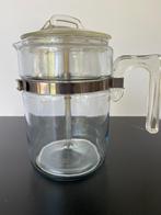 Pyrex Flameware Percolator 7826H Verre Plein 6 tas  70 - 80, Antiquités & Art, Enlèvement